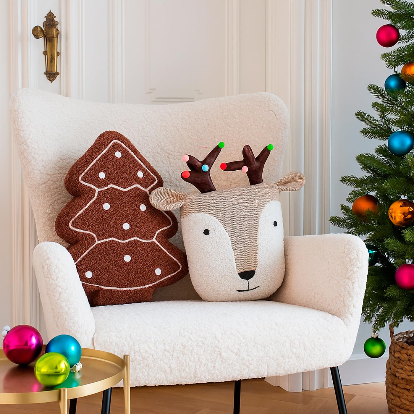 heimtexland Typ924 Formkissen Lebkuchen 45 cm braun