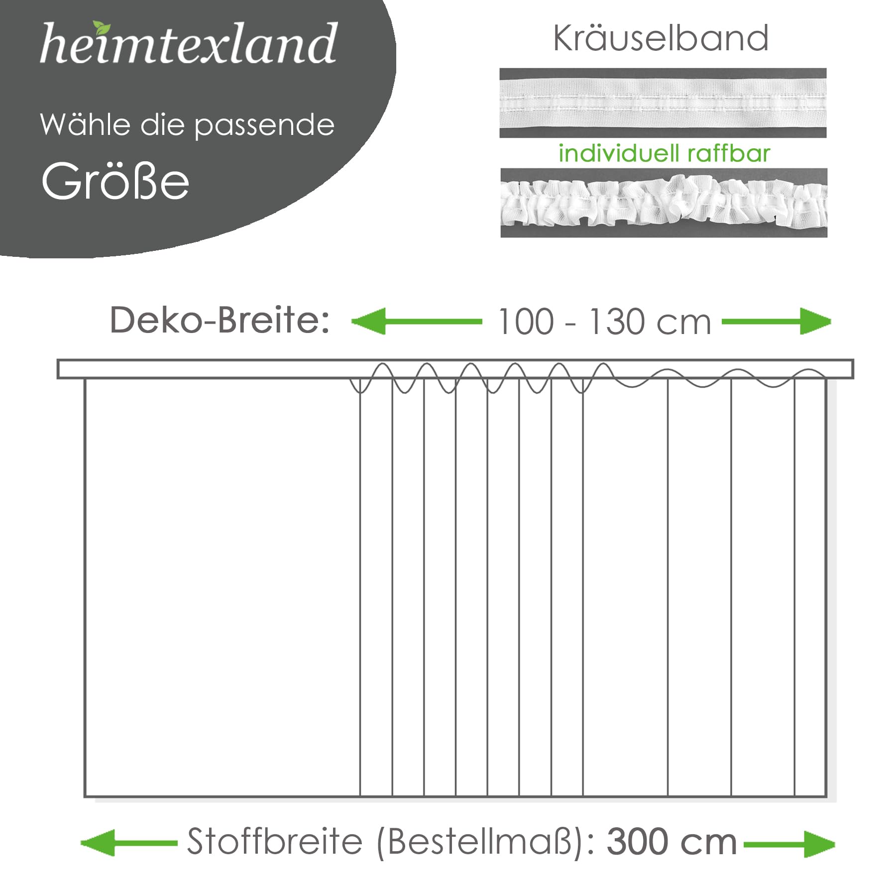 heimtexland Typ10 Gardine 120x300 weiß Blumenmuster
