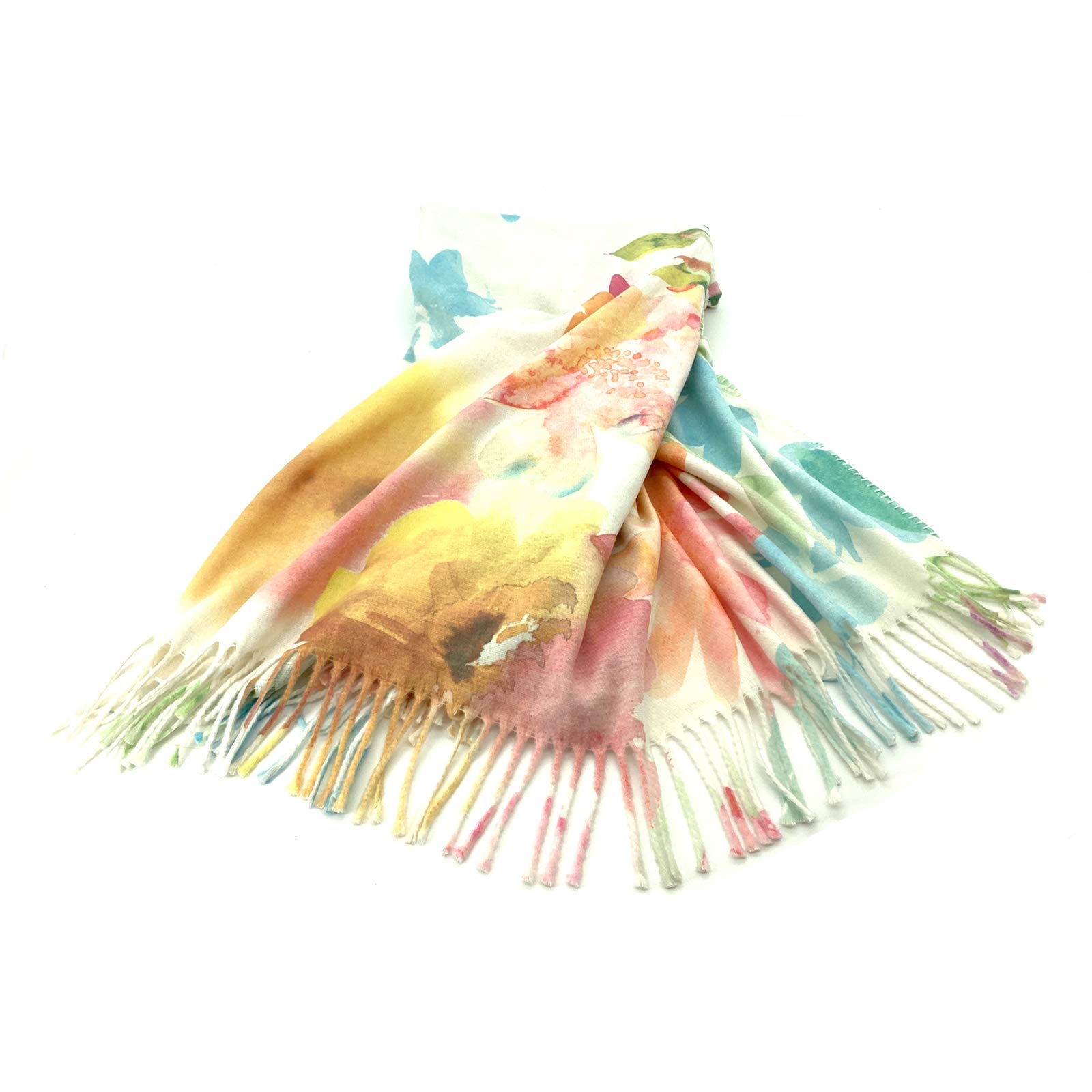 heimtexland Typ735 Kuscheldecke 200x150 Aquarell intensiv Blumen
