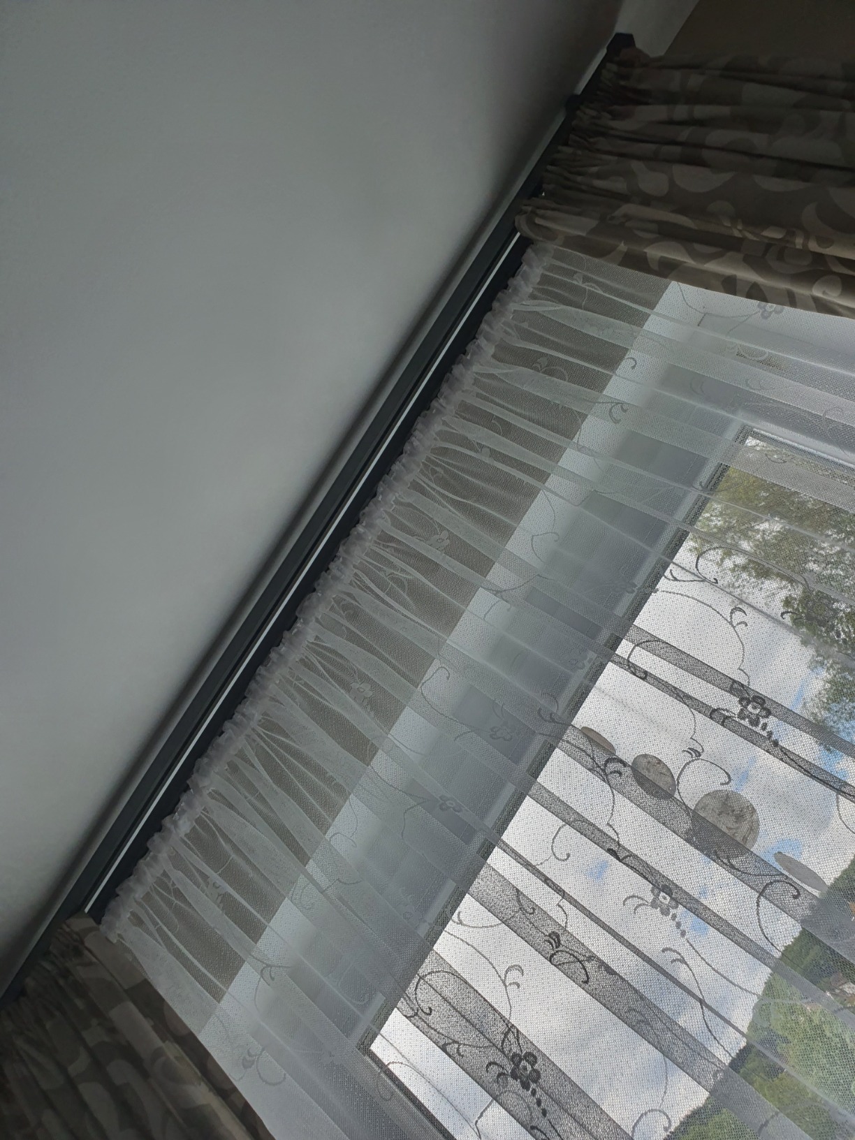 heimtexland Typ261 Store weiß 175x300 cm Jacquard Florentiner