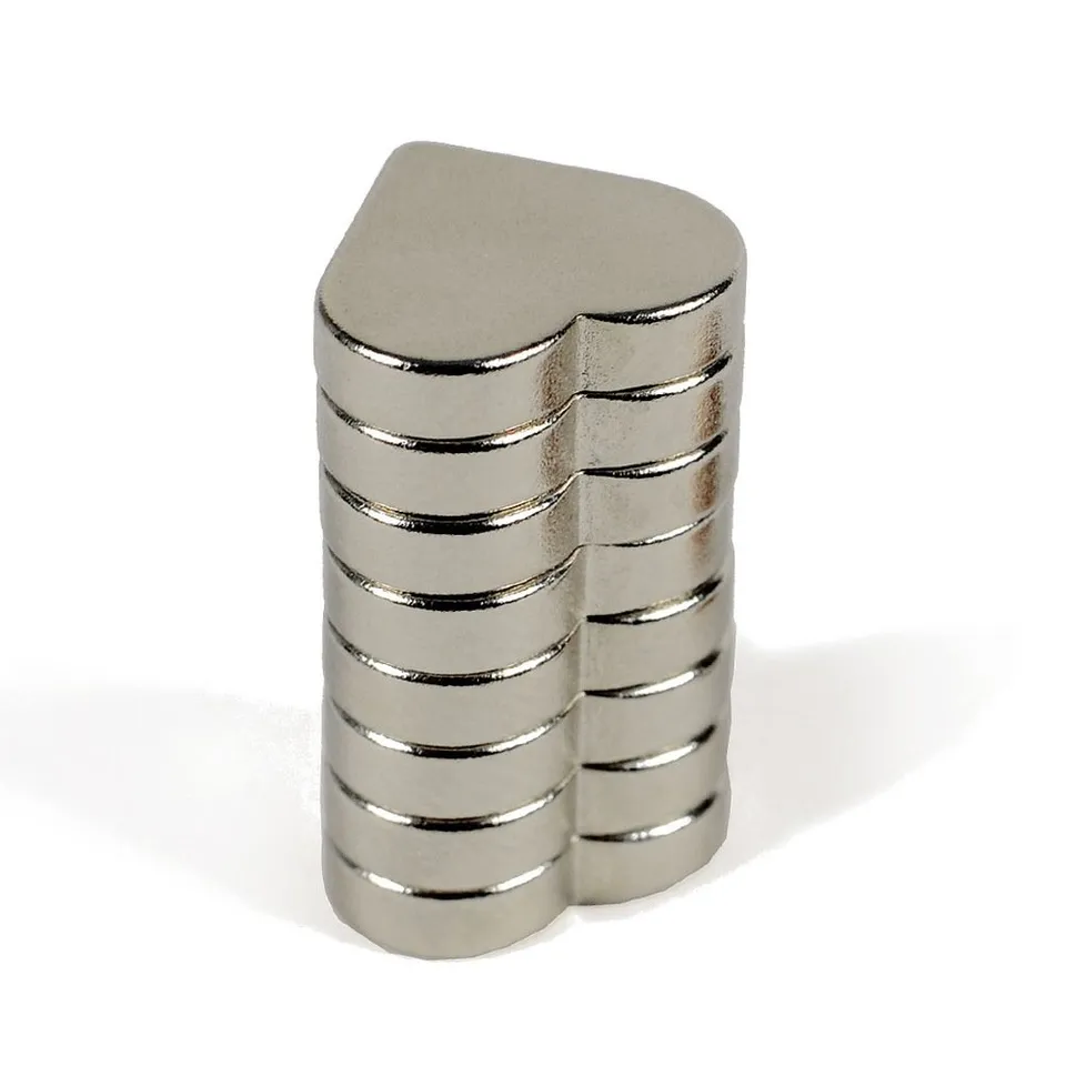 HAB & GUT MC000-H Magnet-Herz 8er Silber Neodym N40