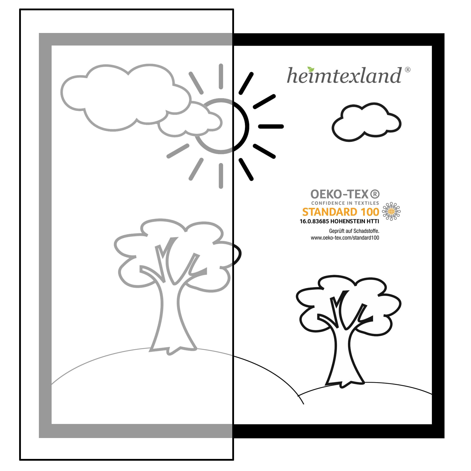 heimtexland Typ410 Flächenvorhang 245x60 cm Natur Batist