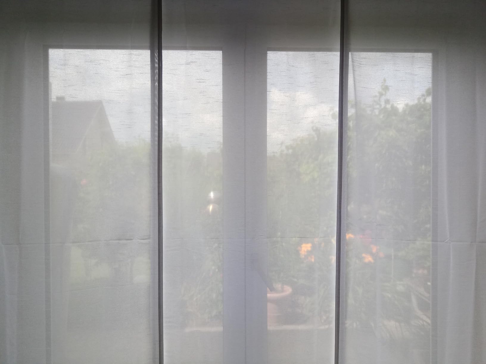 heimtexland Typ118 Schiebegardine 245x60 cm beere halbtransparent