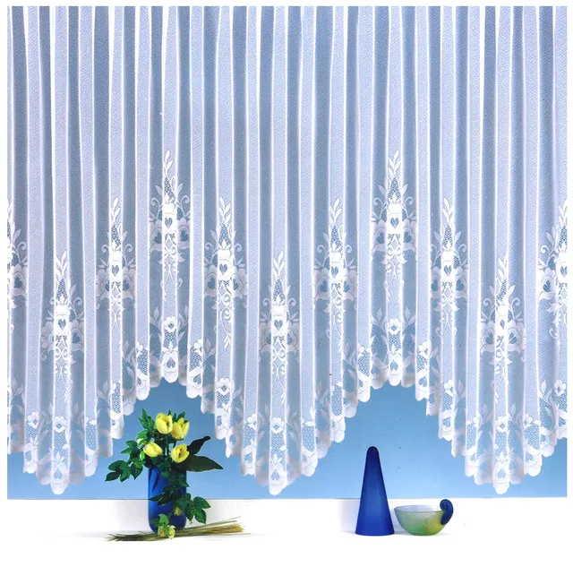 heimtexland Typ10 Bogengardine 145x250 cm weiß transparent