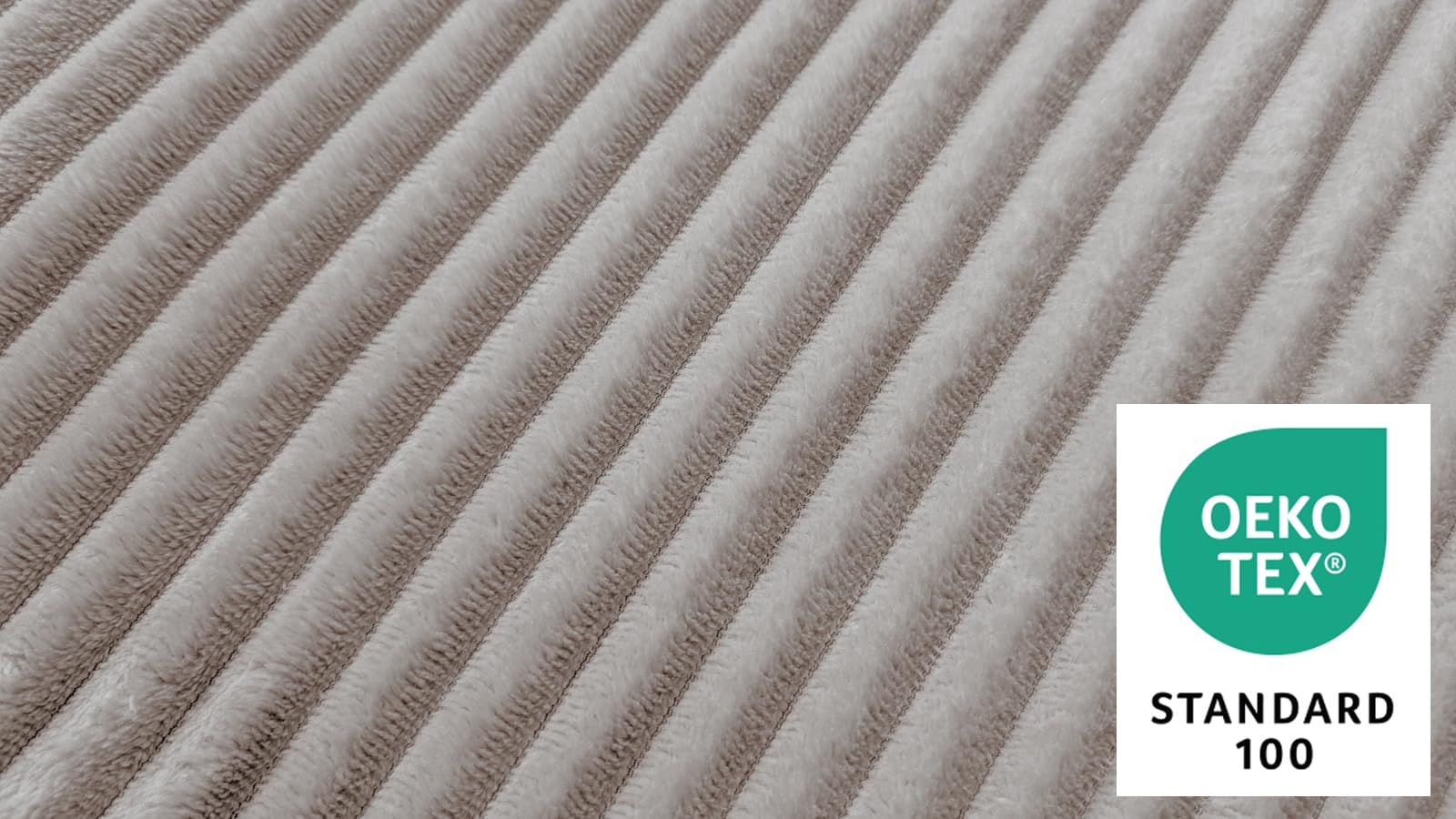 heimtexland Cozy Kord Typ767 Kissenbezug 45x45 Taupe Cord
