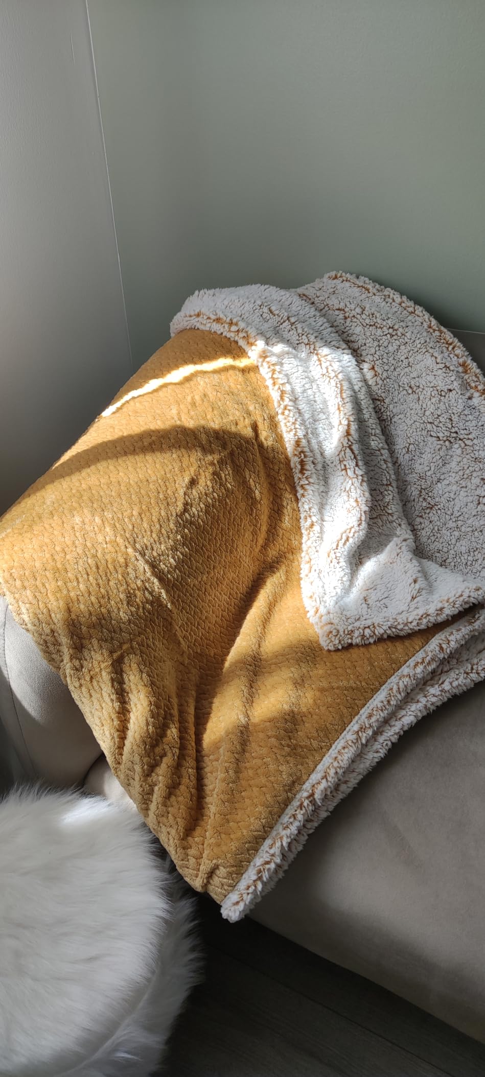 heimtexland Typ781 Sherpa Kuscheldecke 200x150 anthrazit extra warm