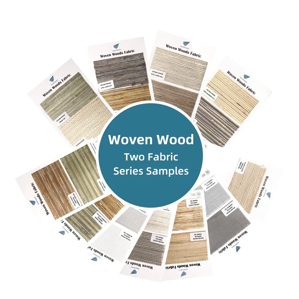 SmartWings Woven Wood Two Rollo Stoffmuster natur