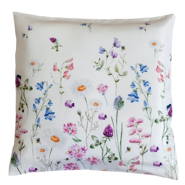 heimtexland Blumenwiese Typ520 Kissenhülle 40x40 cm blickdicht