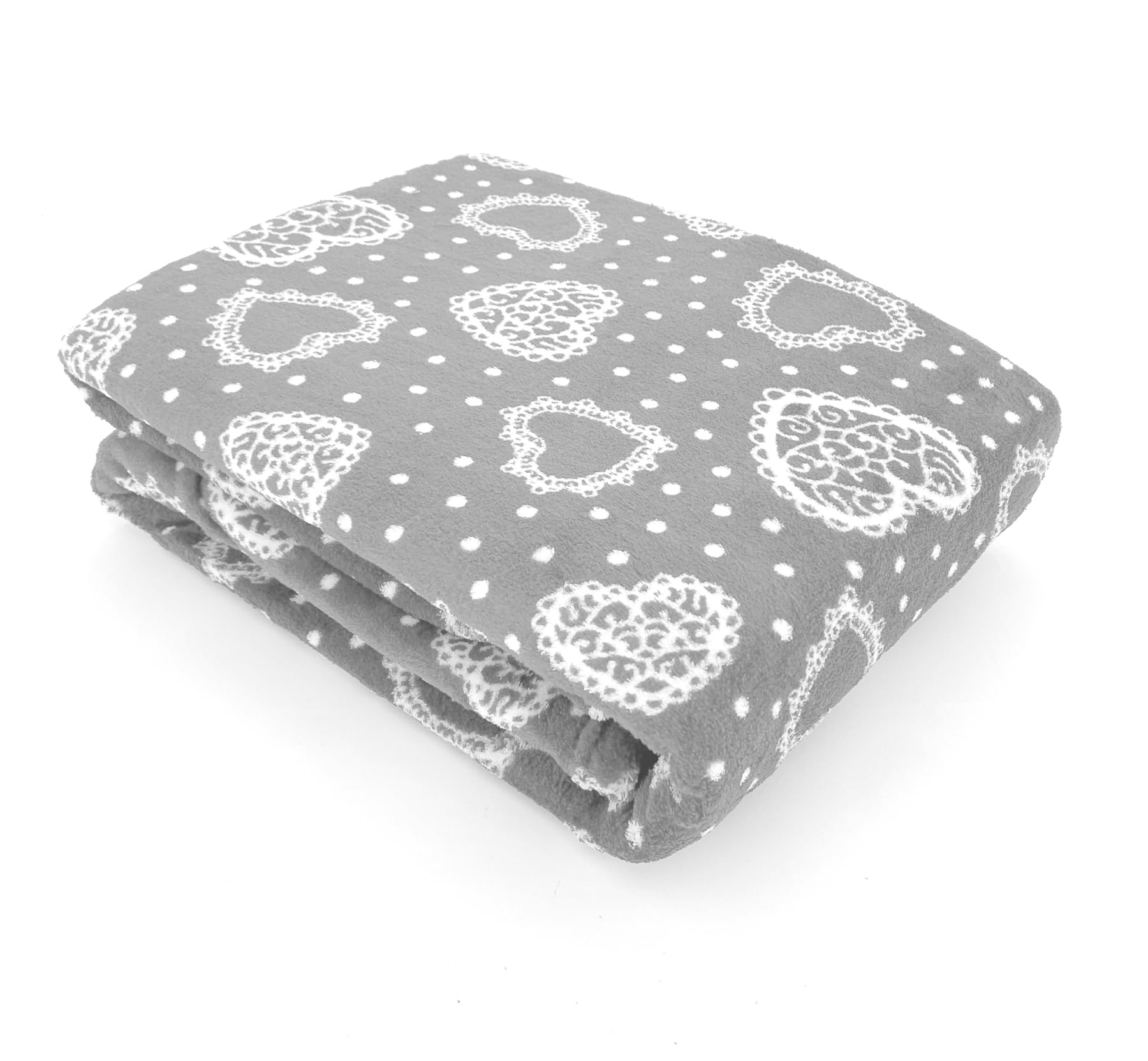 heimtexland Country Chic Typ283 Kuscheldecke 150x200 cm grau weich