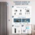 SmartWings Peplos Vorhang Blackout motorisiert Leinenoptik