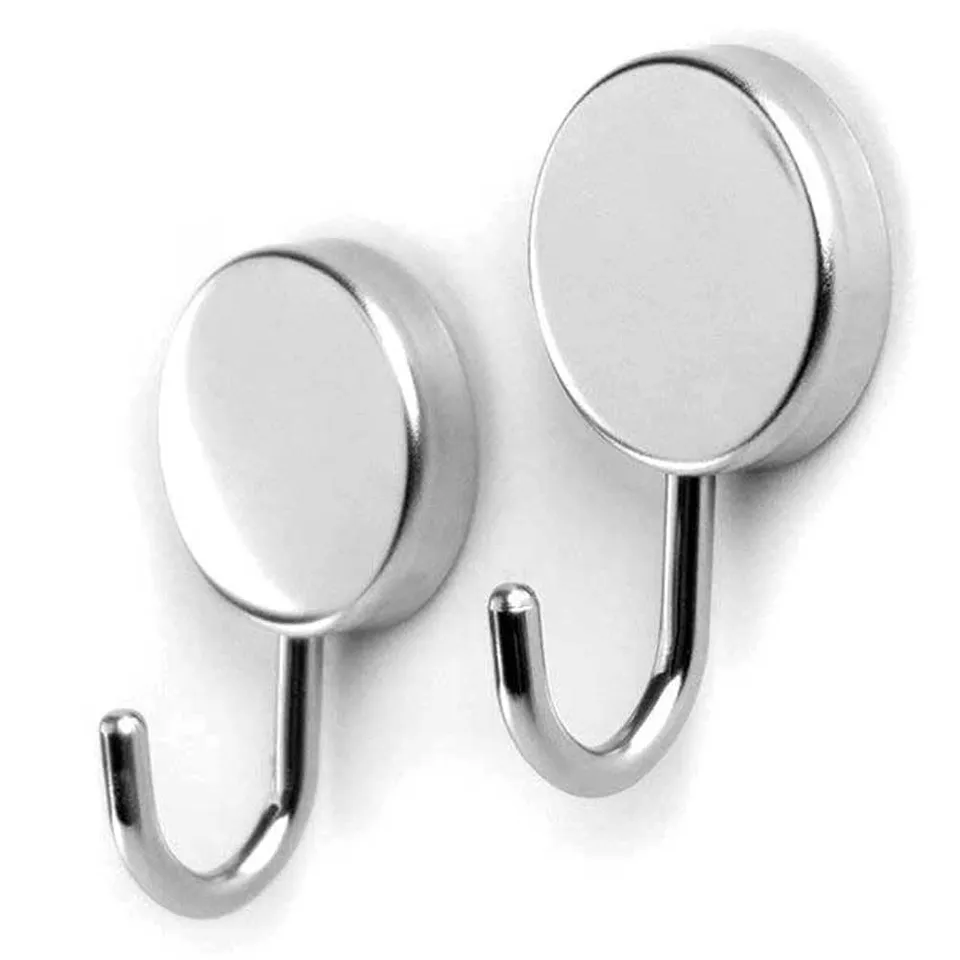 HAB & GUT MC611 Magnethaken Edelstahl XL 40mm 2er Set