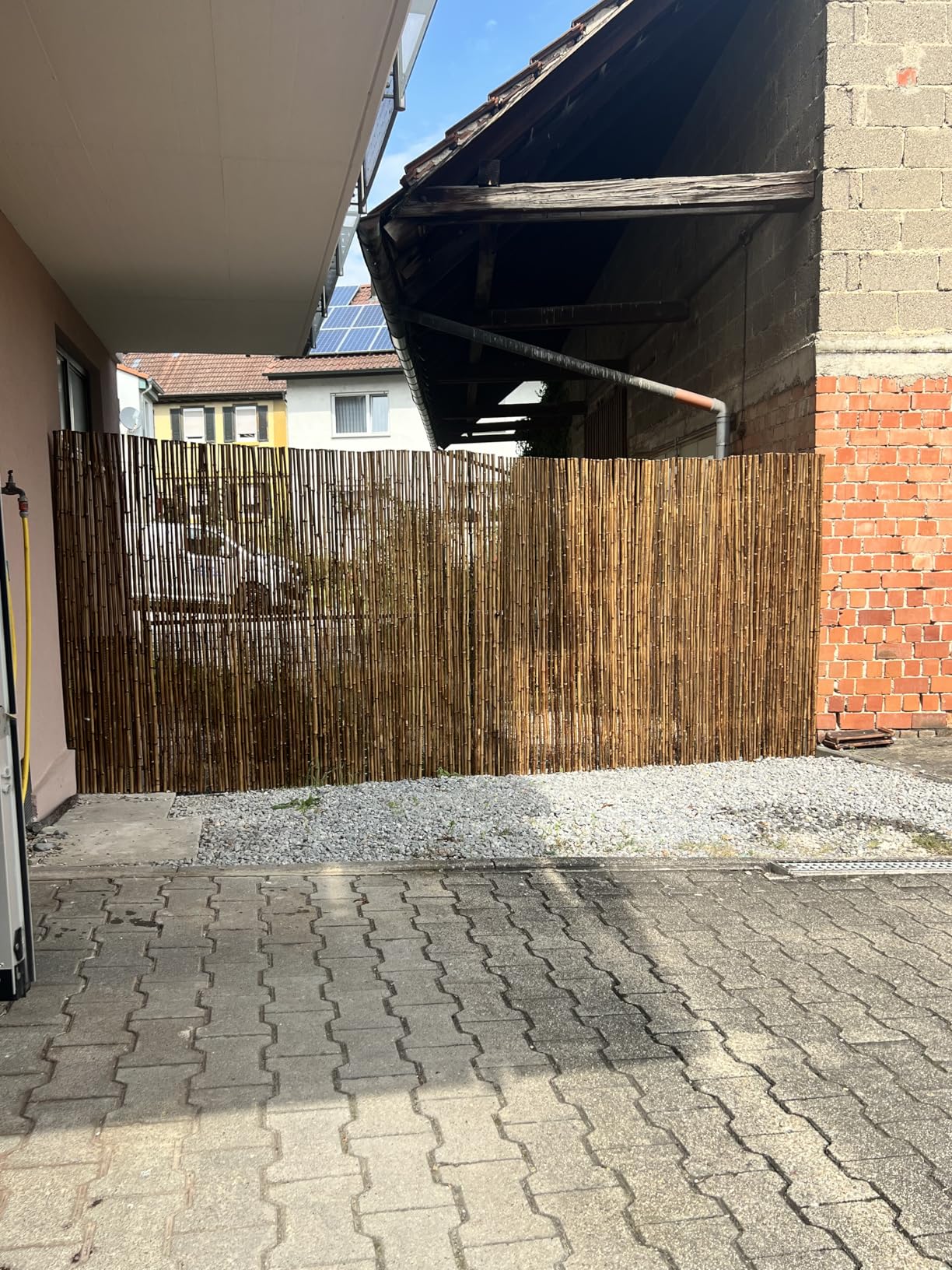 Sol Royal B23 Bambus Sichtschutzzaun 150x250 cm dunkelbraun witterungsbeständig