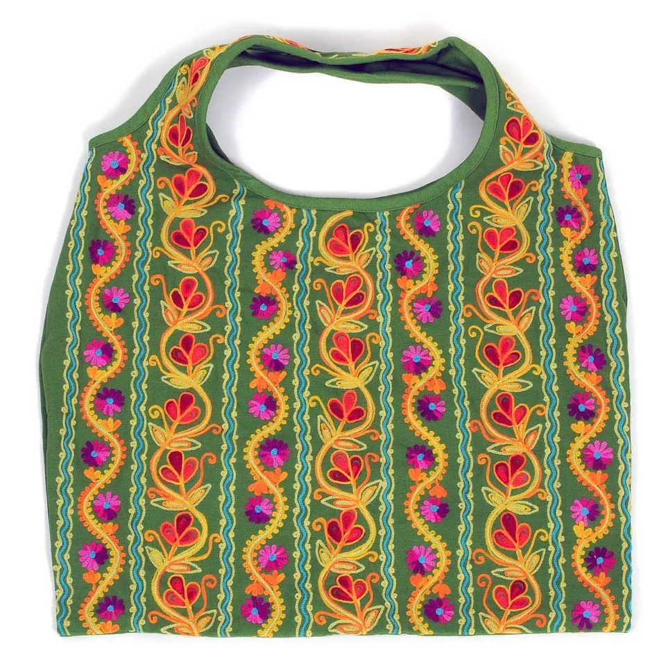 HAB & GUT Nepal Goa Hippie Bag Hobo Tasche Pink bestickt