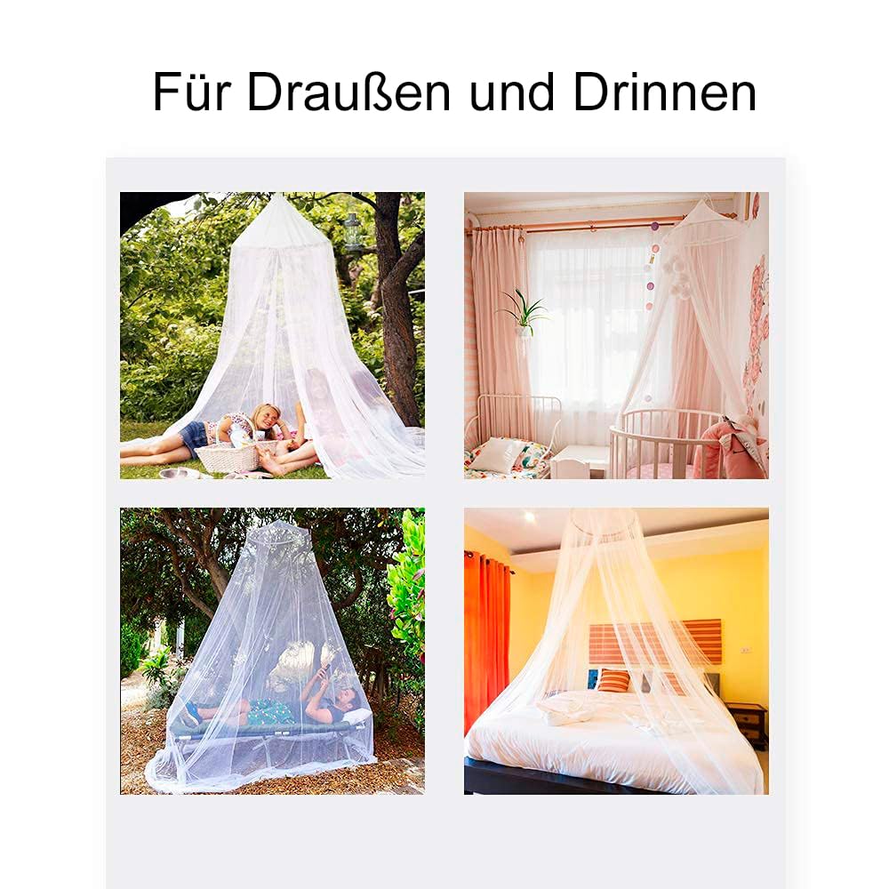 heimtexland Typ911 Baldachin Moskitonetz Weiß 230x650cm