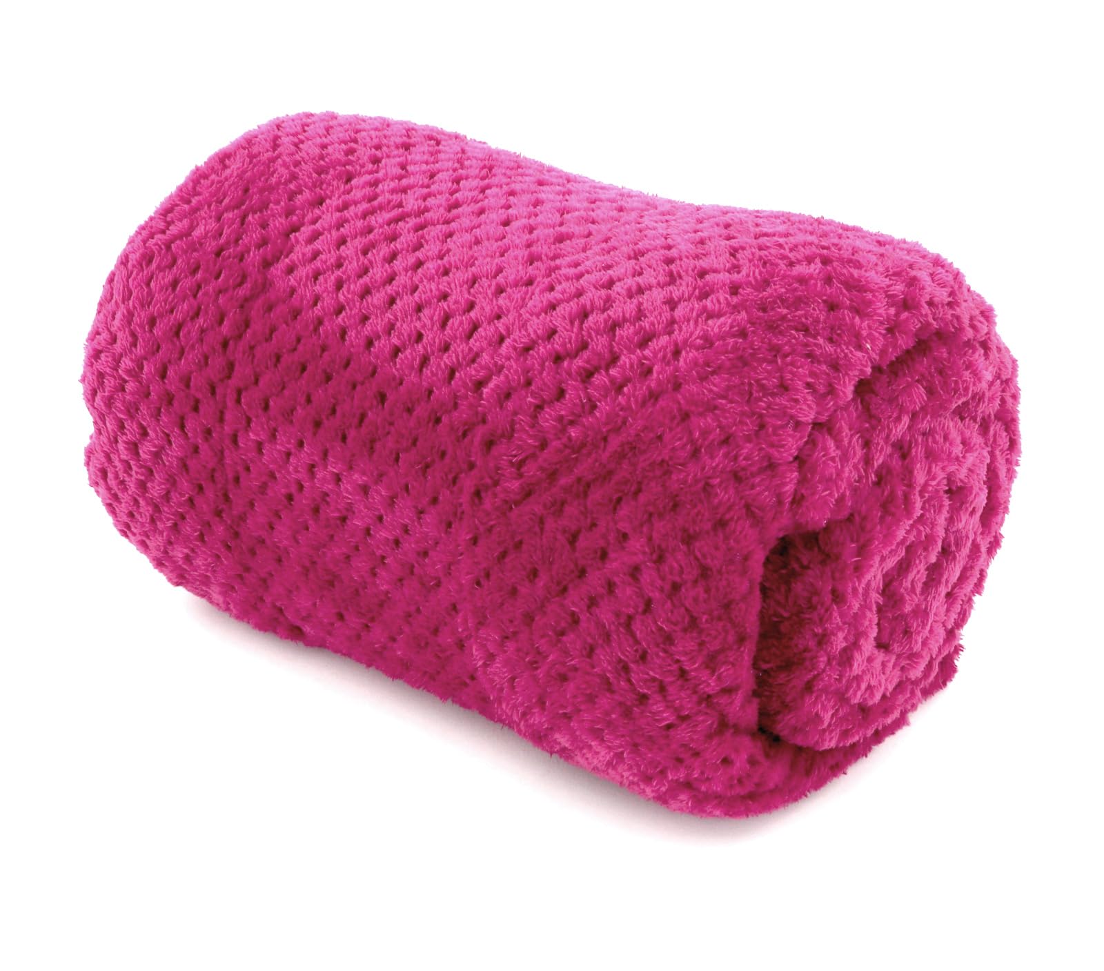 heimtexland Typ647 Kuscheldecke 200x155 Beere Waffel-Optik