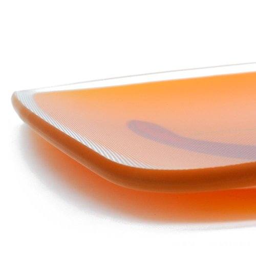 HAB & GUT QSC031 Glasschale Orange 27,7x25cm Riffelglas