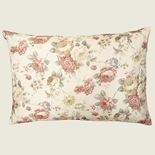 heimtexland Landhaus Rosen Typ442 Kissenhülle 40x40 cm Creme-Rosé