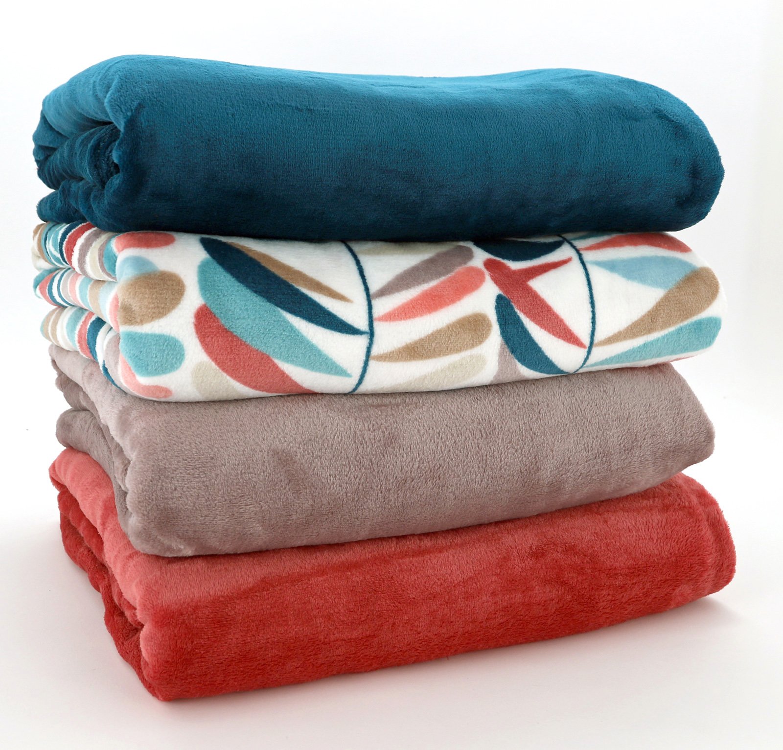 heimtexland Typ540 Flanell Kuscheldecke 200x150 petrol Ethno