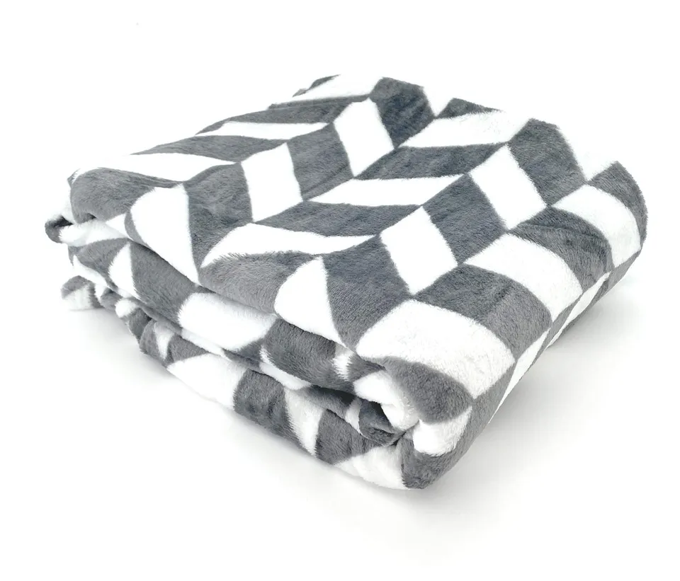 heimtexland Typ722 Kuscheldecke Flanell 200x150 Anthrazit