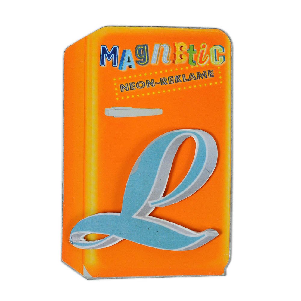 HAB & GUT Vintage VM012 Magnetbuchstabe L Blech Retro