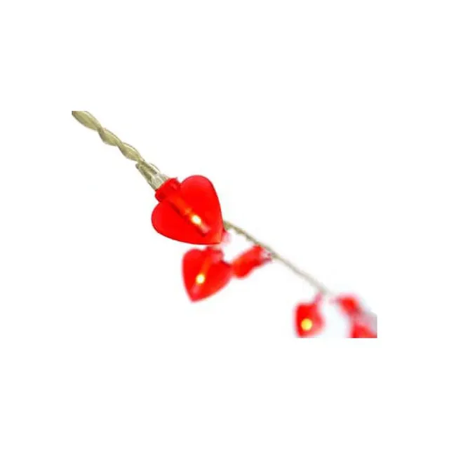 HAB & GUT L006-R Lichterkette Herzen Rot 5 m