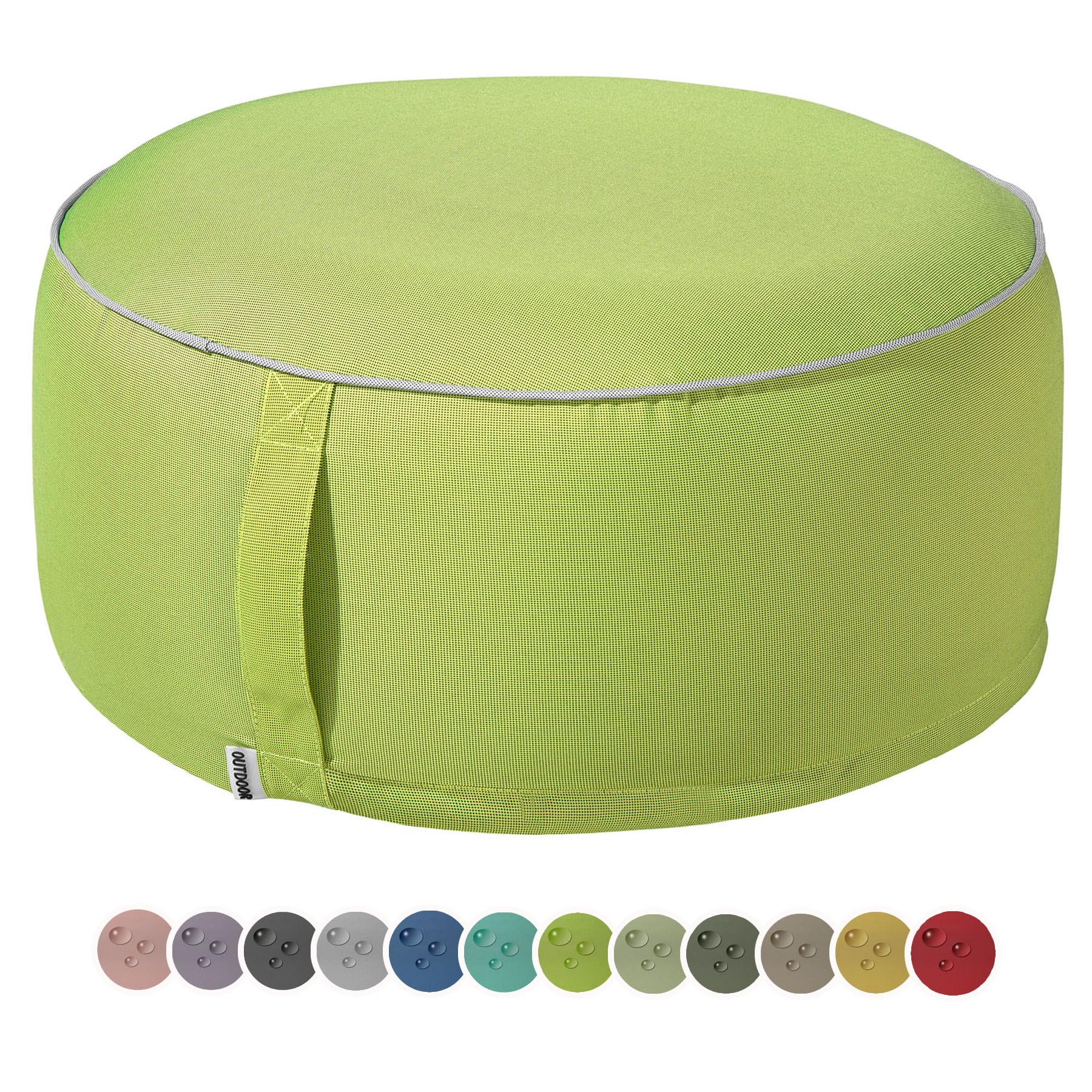 heimtexland Typ551 Pouf mint 55x25 cm wetterfest