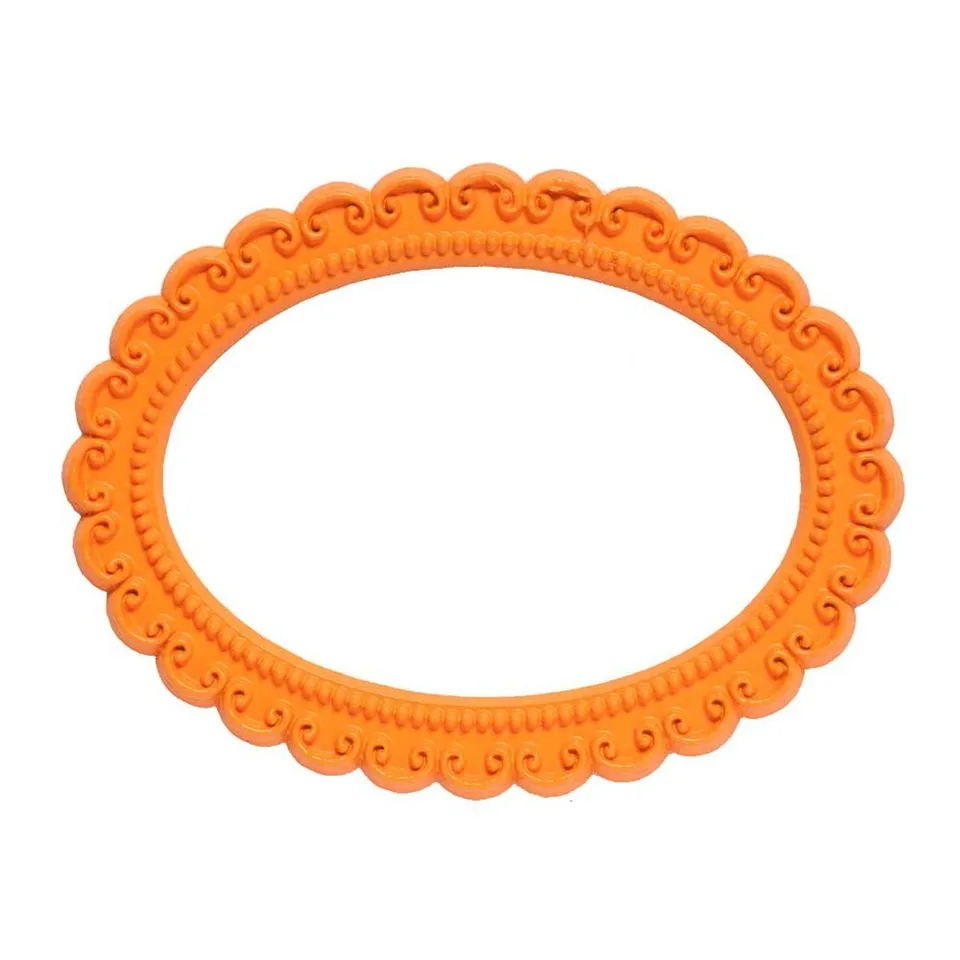 HAB & GUT Oval Orange Magnetbilderrahmen 7,7x10 cm