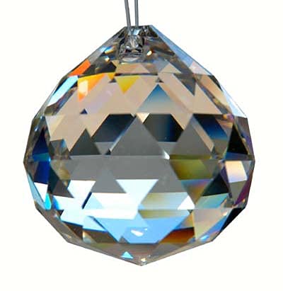 HAB & GUT Kristallkugel Glas 40mm 3er Pack Regenbogen
