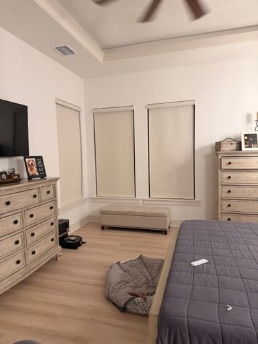 SmartWings Linen Rollo Blackout Leinenoptik motorisiert