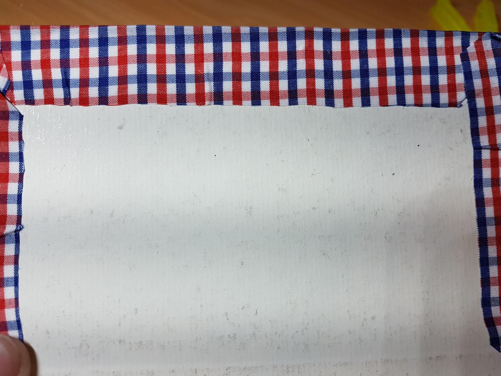 HAB & GUT Fräulein Kinkerlitz TS010 Stoffbogen DIN A4 karmesin-schwarz Karo