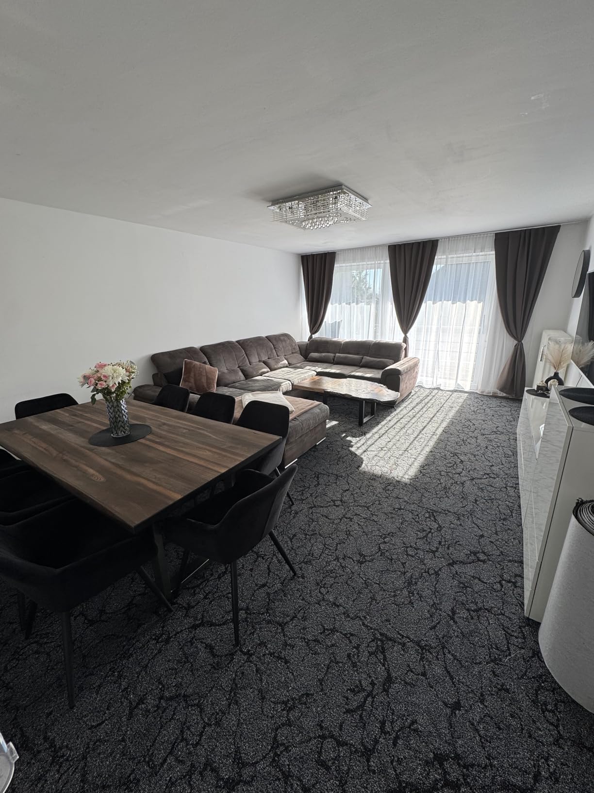 heimtexland Typ139 Verdunklungsgardine 245x135 cm Schiefer-braun