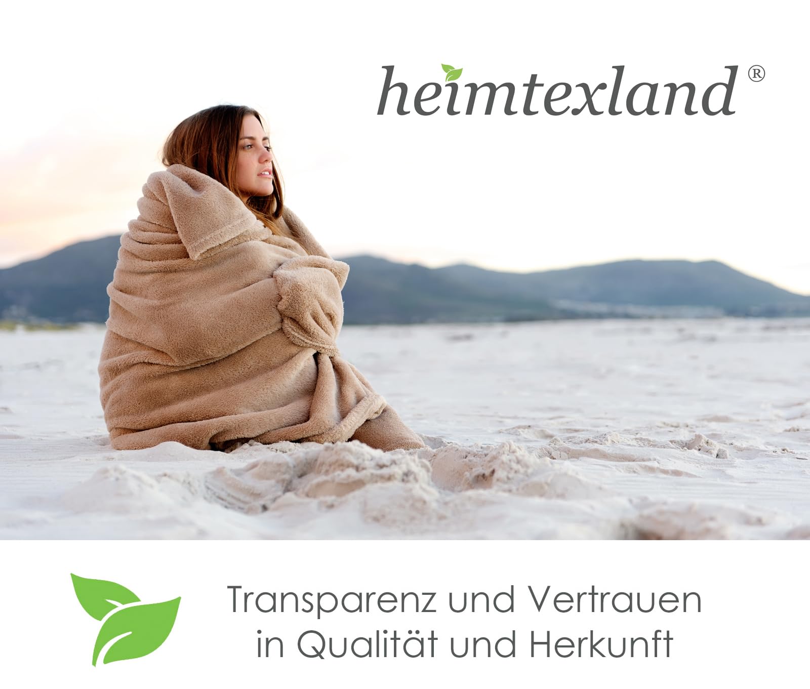 heimtexland Typ781 Sherpa Kuscheldecke 200x150 anthrazit extra warm