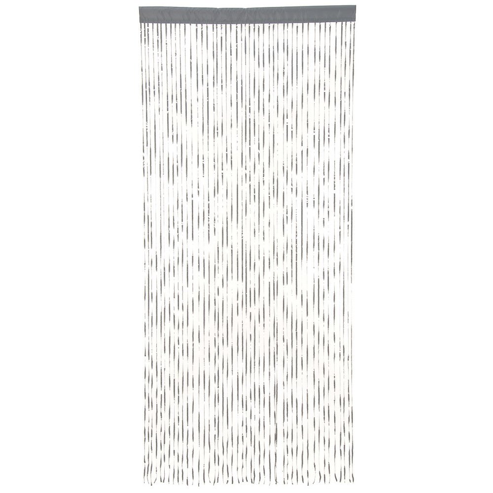 HAB & GUT DV0131A Türvorhang 90x200 cm Silber Pailletten