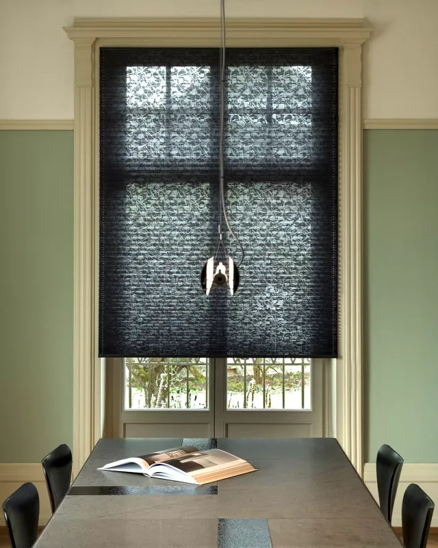 Création Baumann Misaki Plisseestoff Jacquard Ranken