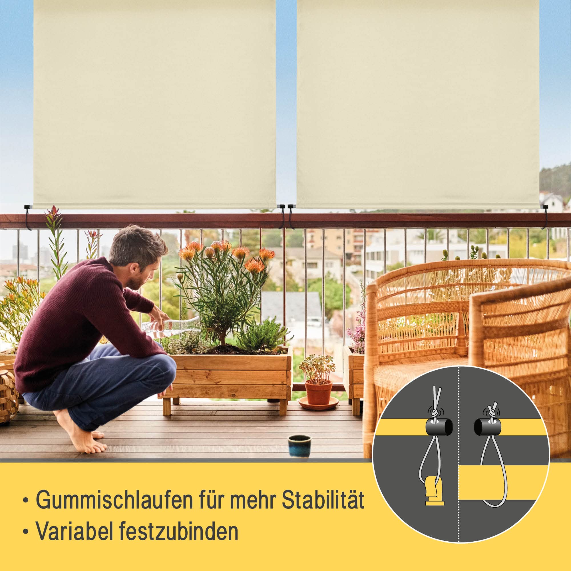 Sol Royal SolVision MS5 Senkrechtmarkise Beige 160x250 cm
