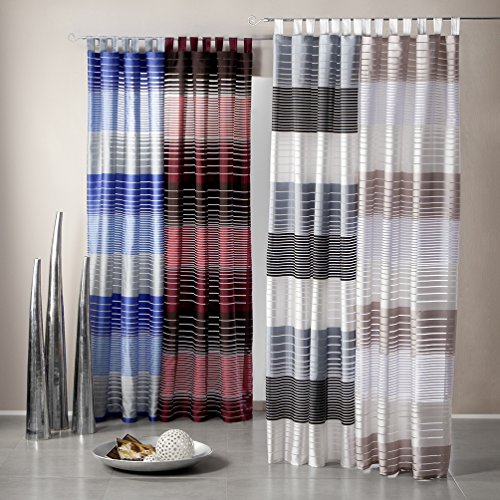 heimtexland Typ202 Schlaufenschal 245x140 cm perlmutt weiß