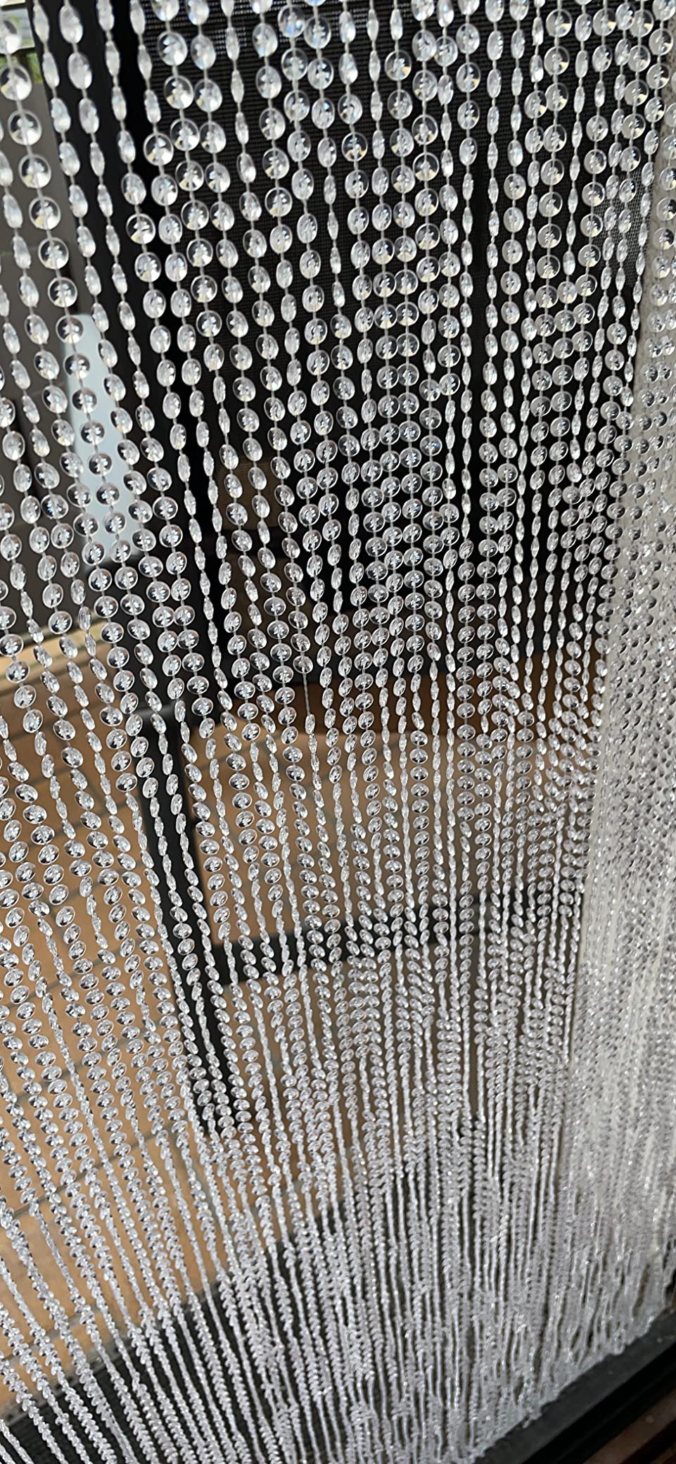 HAB & GUT Mini-Diamanten Türvorhang klar 90x200 Insektenschutz