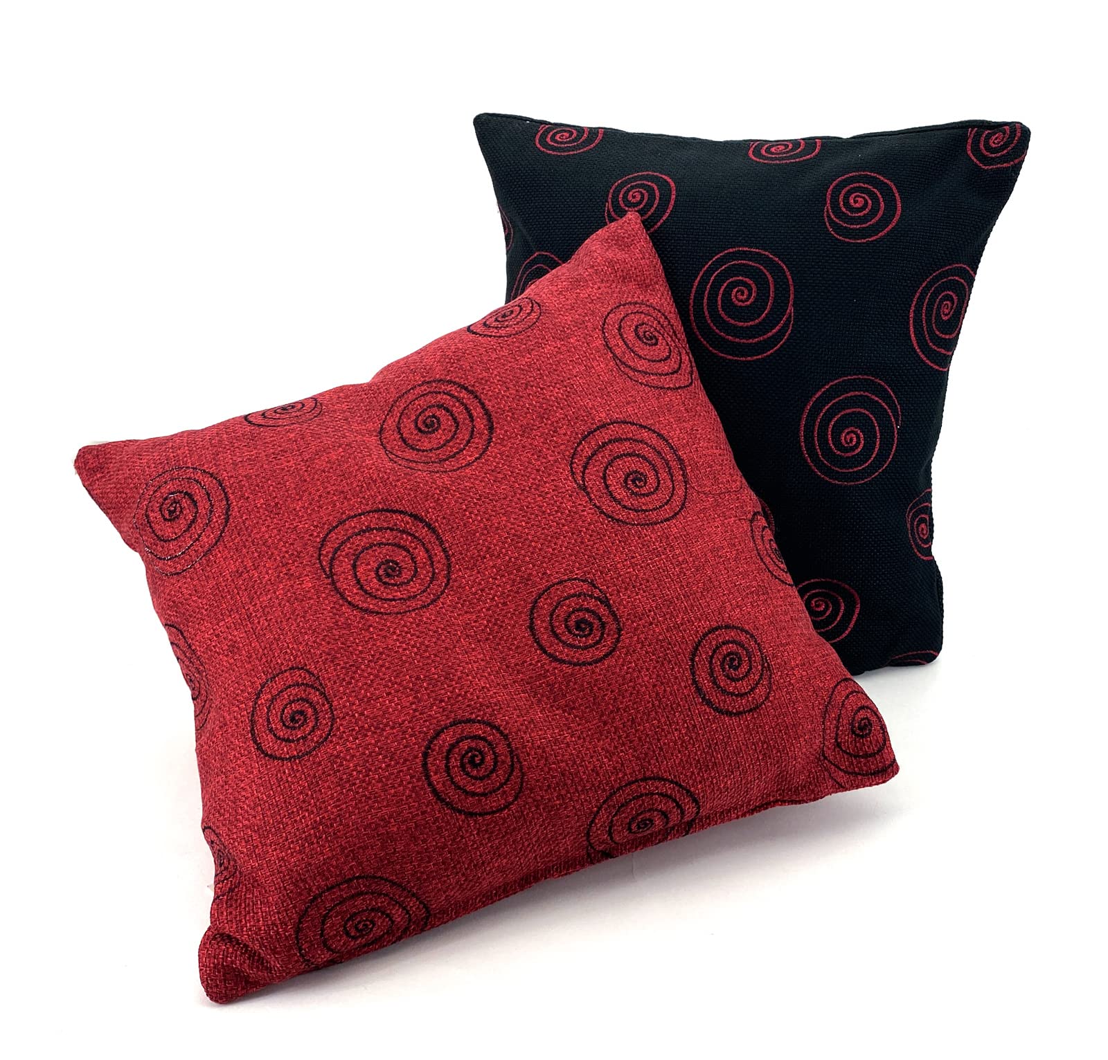heimtexland Typ256 D1 Kissenbezug 45x45 cm rot Bouclé bestickt