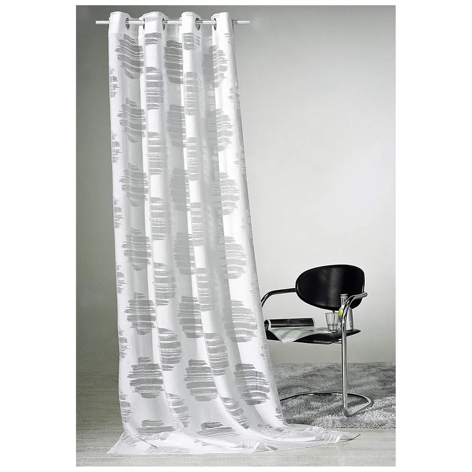 heimtexland Typ198 Ösenschal 245x140 cm Weiß Ausbrenner