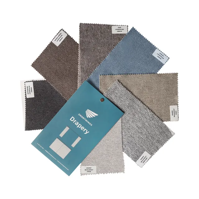 SmartWings Drapery Vorhang Stoffmuster 90% Blackout
