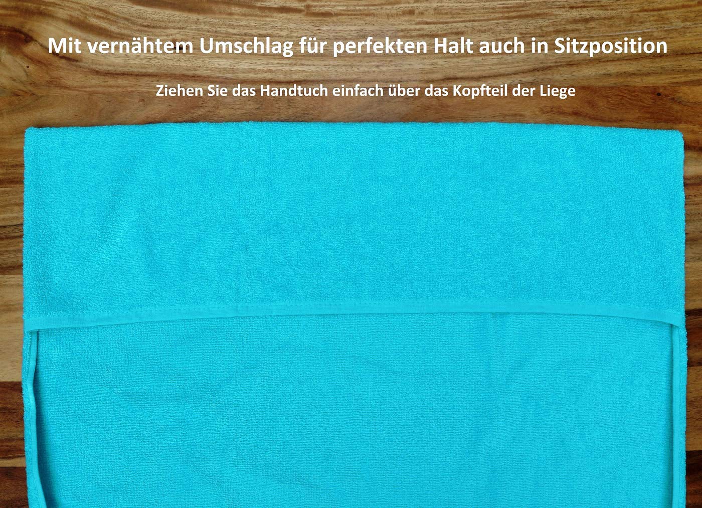 heimtexland Typ436 Liegestuhlauflage 200x70 cm Petrol Baumwolle