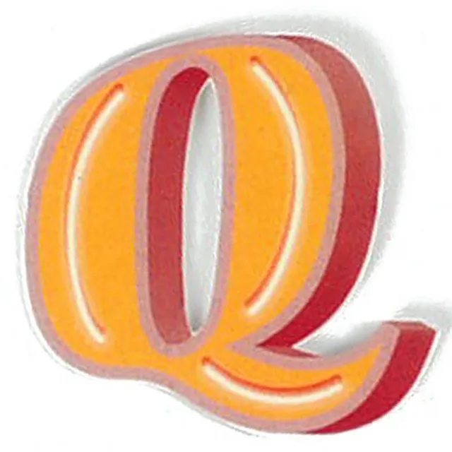 HAB & GUT VM017 Magnetbuchstabe Q Blech Vintage 5 cm