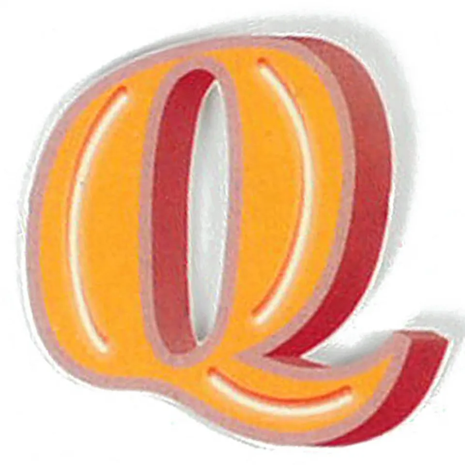 HAB & GUT VM017 Magnetbuchstabe Q Blech Vintage 5 cm