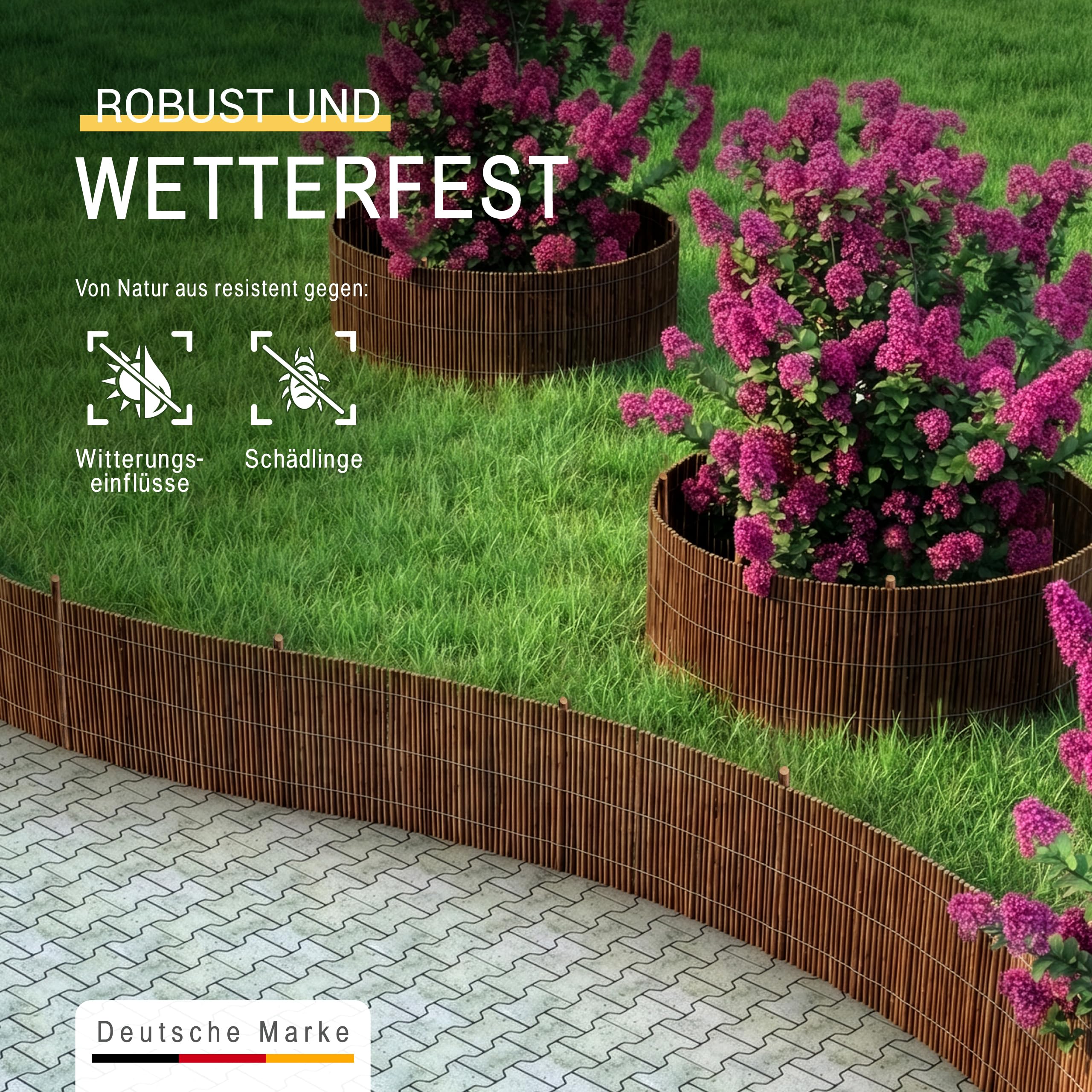 Sol Royal WB79 Beeteinfassung Weide 40x300 cm zum Stecken