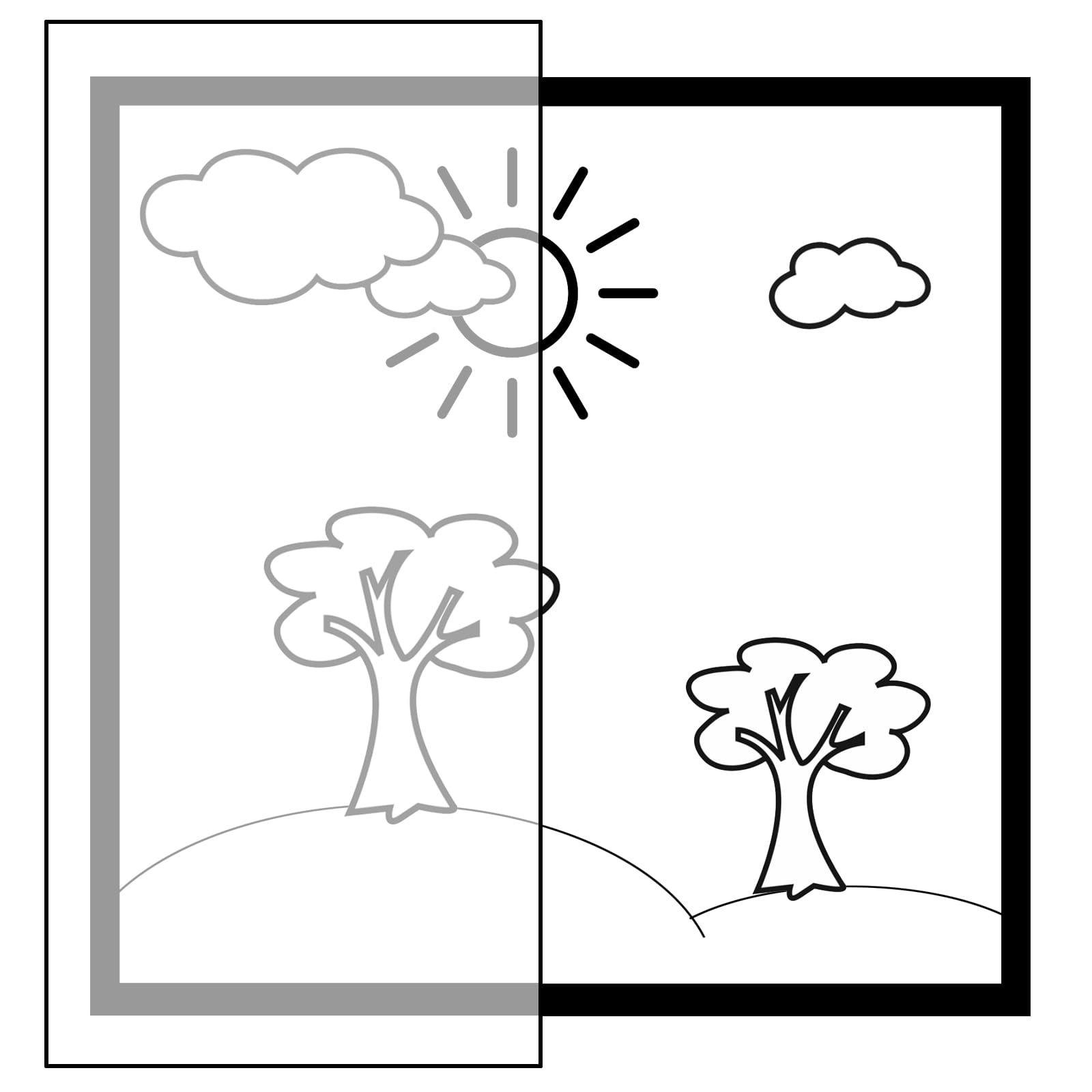 heimtexland Natural Chic Ösenschal 225x140 cm Weiß transparent
