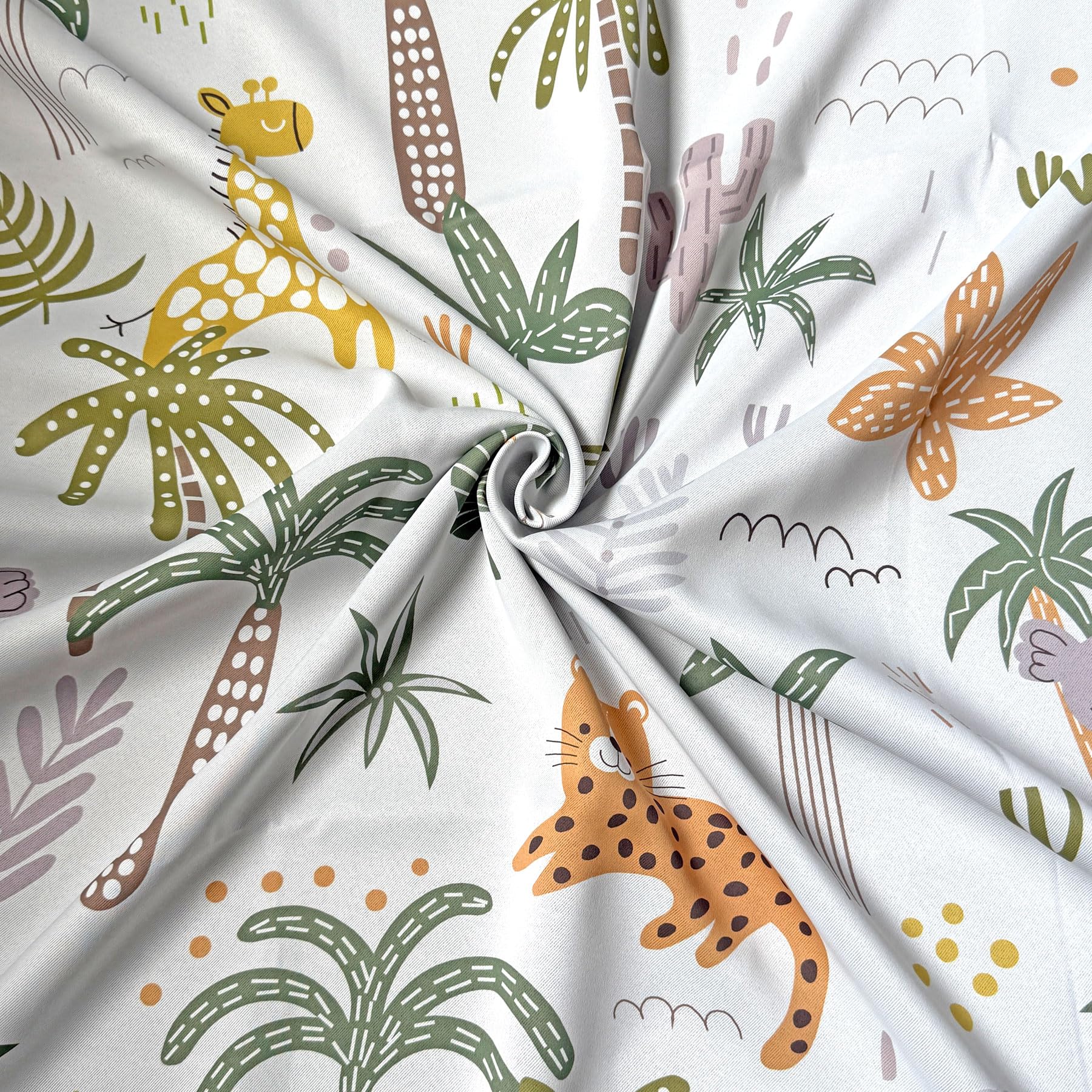 heimtexland Typ922 Safari Vorhang 145x135cm Ösenschal 2er-Set