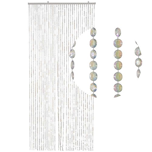 HAB & GUT DV0355 Türvorhang Diamanten Klar 90x200