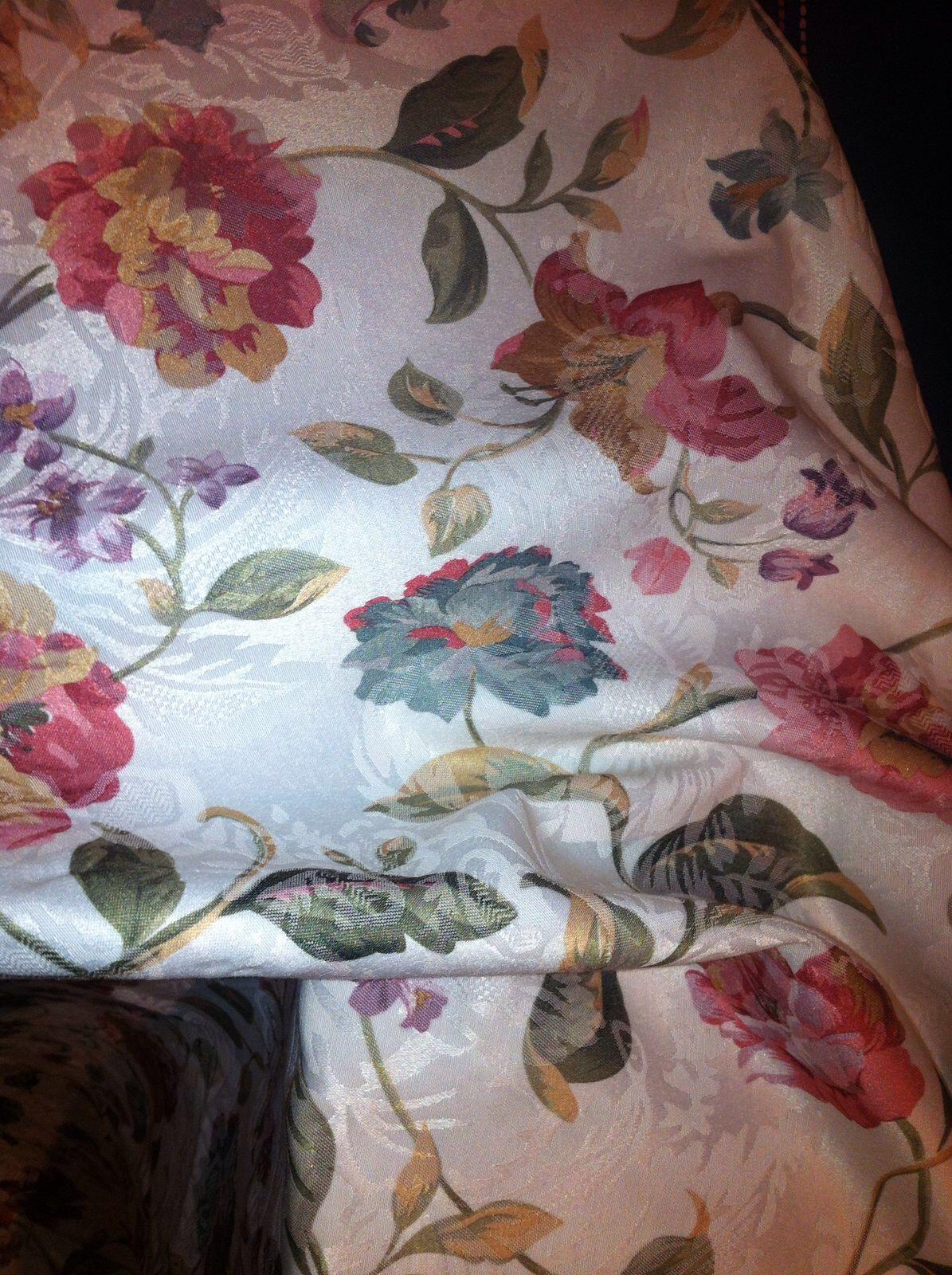 heimtexland Typ312 Schlaufenschal 245x140 cm Blumen Jacquard