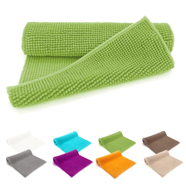 heimtexland Typ771 Badteppich 50x80 Grün Chenille saugstark