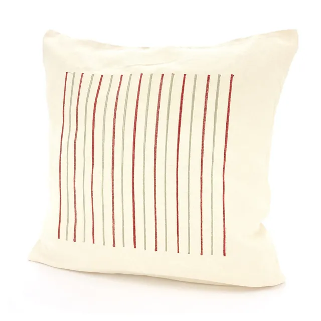 heimtexland Typ256 D5 Kissenhülle 40x40 cm Vanille bestickt